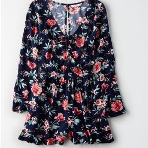 American Eagle Floral Romper